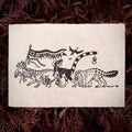 ‘Trick or Treaters’ Print on Handmade Paper