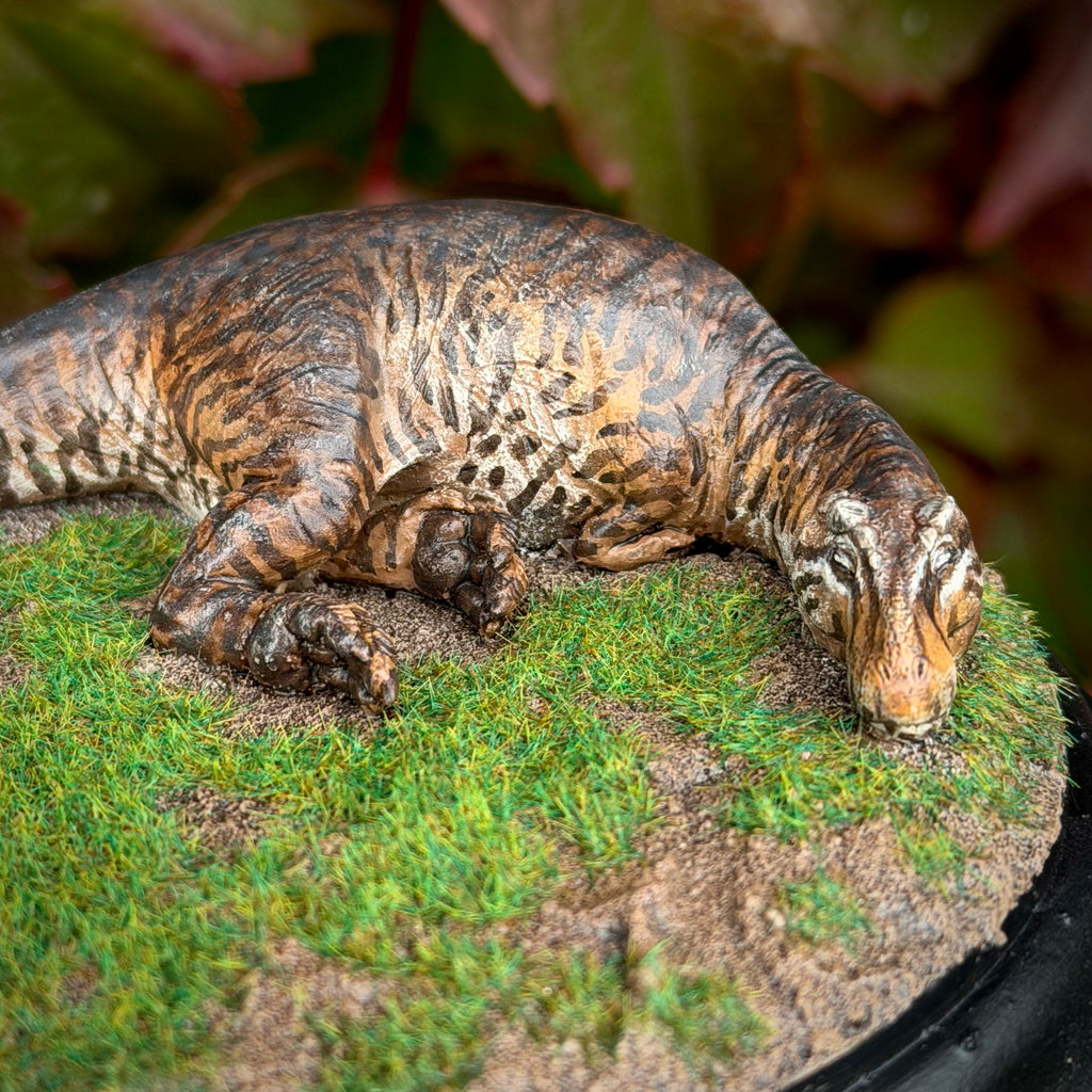 Tabby Cat Tyrannosaurus Rex Pedestal - Halloween Special 1 Of 1