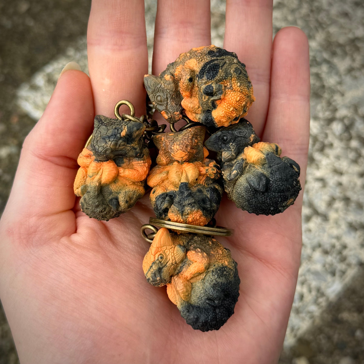 Ankylosaurus Keyrings Halloween Edition