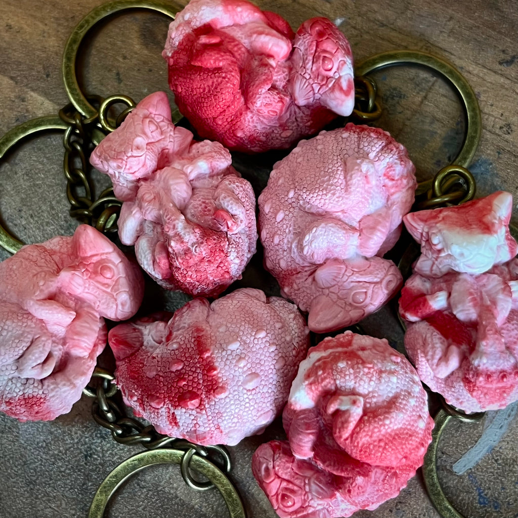 Ankylosaurus Keyrings Valentine Edition