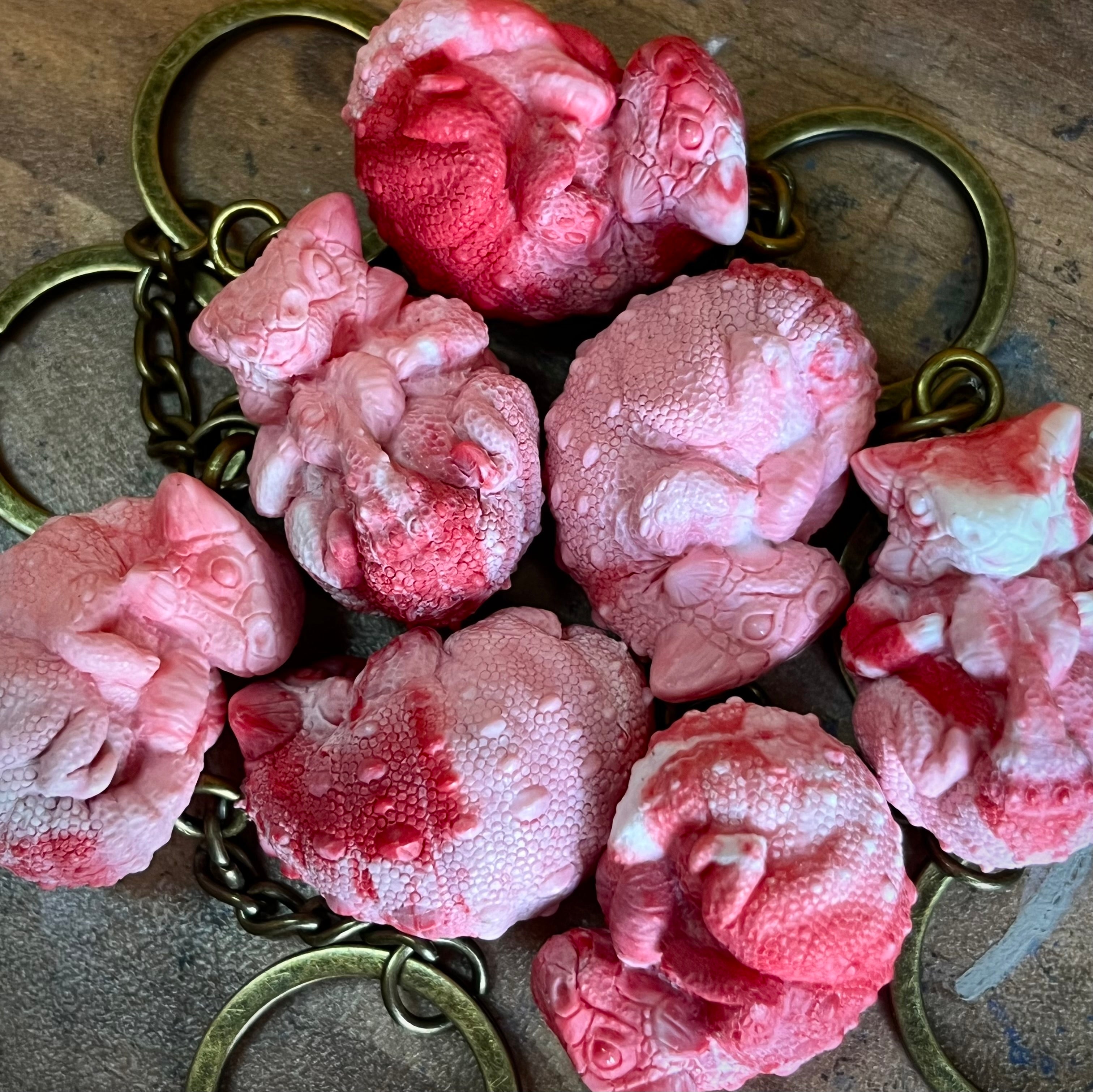 Ankylosaurus Keyrings Valentine Edition