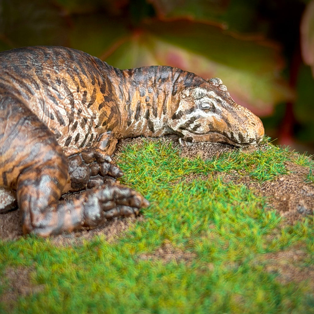 Tabby Cat Tyrannosaurus Rex Pedestal - Halloween Special 1 Of 1