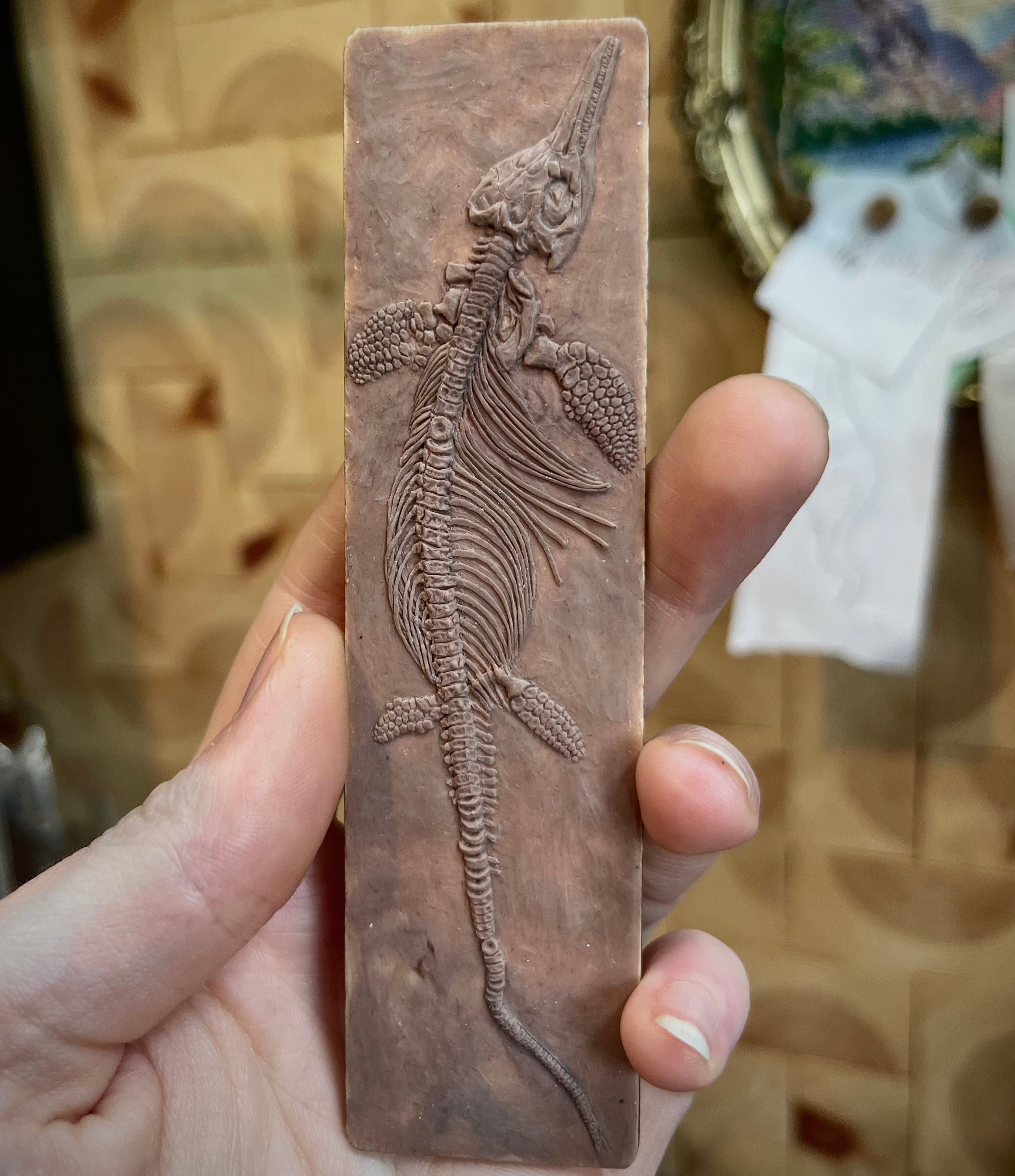 Blank Miniature Ichthyosaurus Fossil Replica