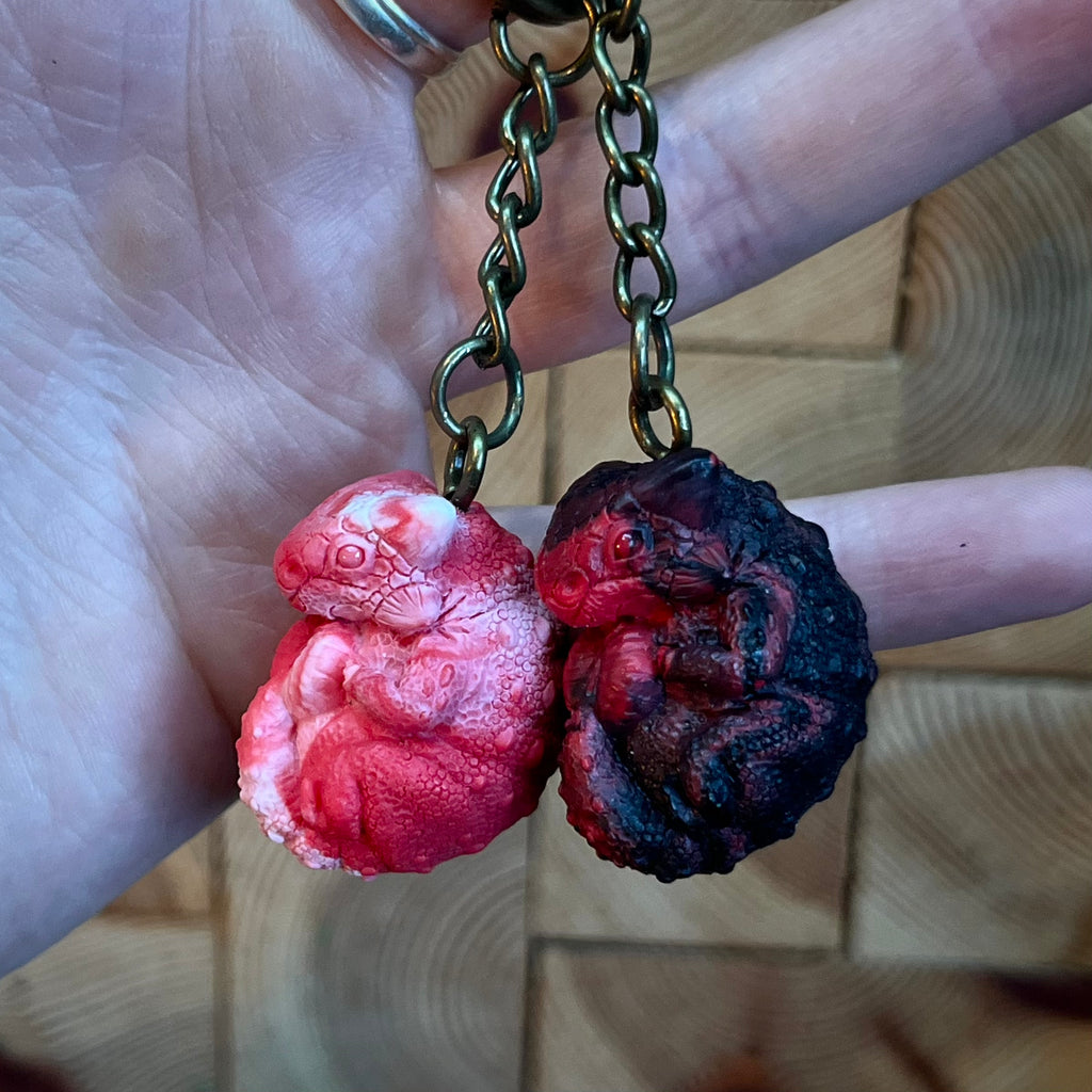 Ankylosaurus Keyrings Valentine Edition